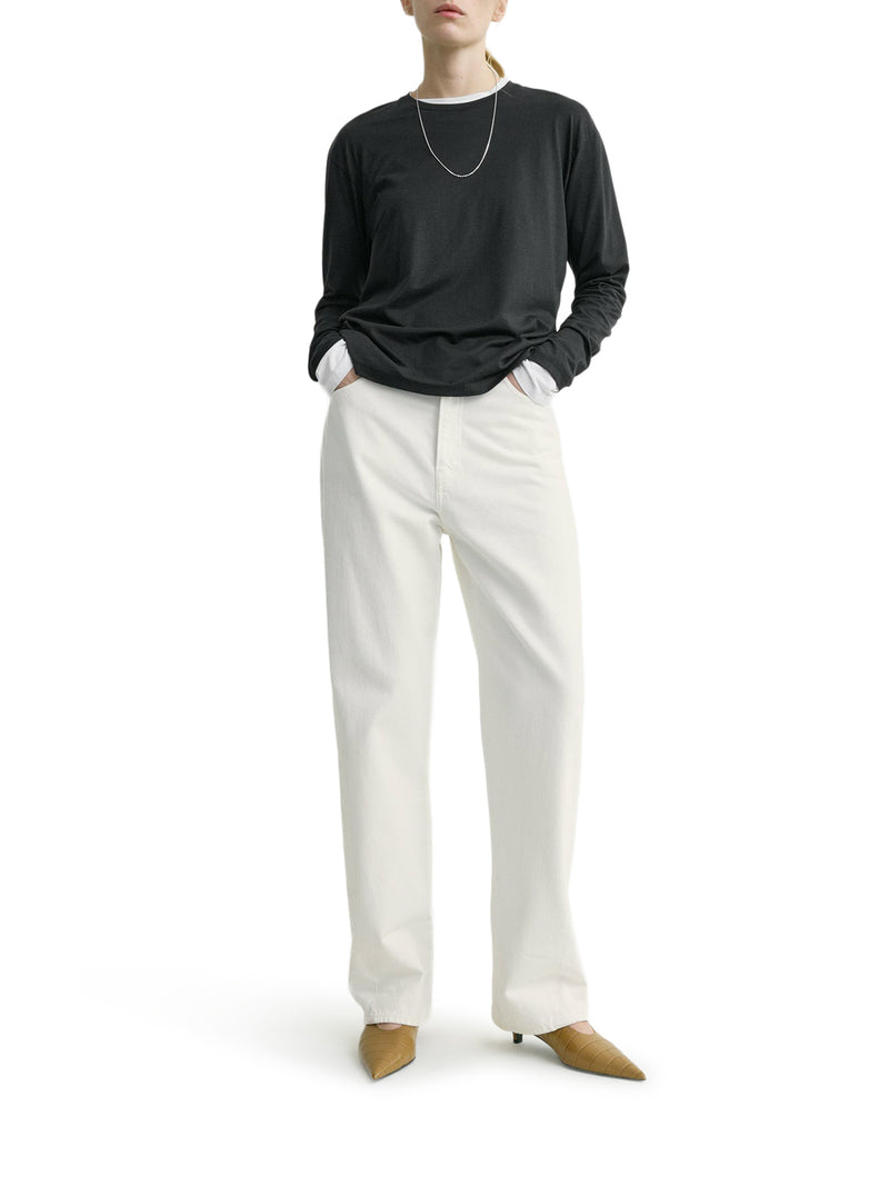 T-SHIRT A MANICA LUNGA IN COTONE