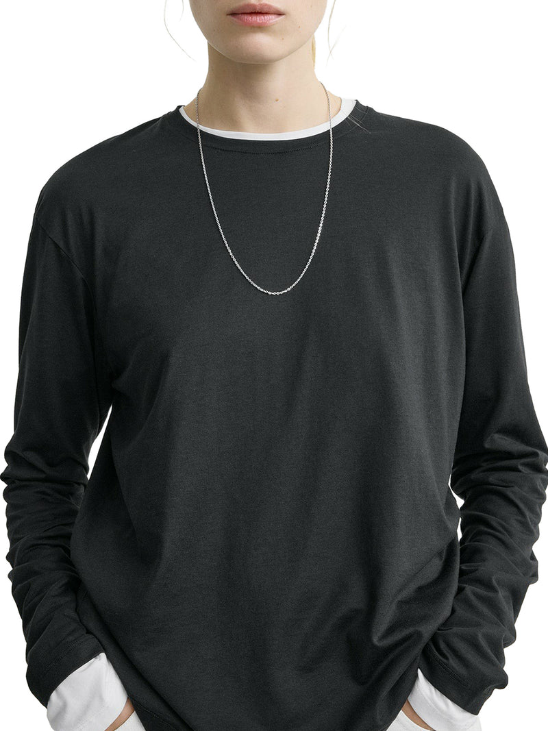 T-SHIRT A MANICA LUNGA IN COTONE