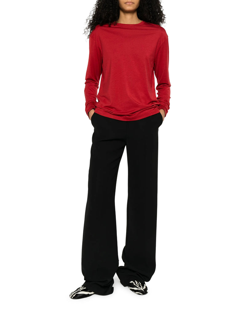 T-SHIRT A MANICA LUNGA IN COTONE