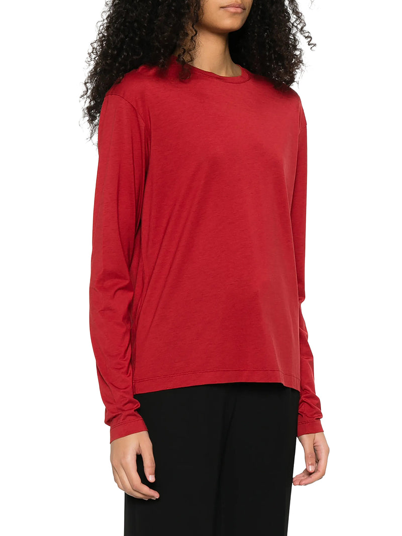 T-SHIRT A MANICA LUNGA IN COTONE