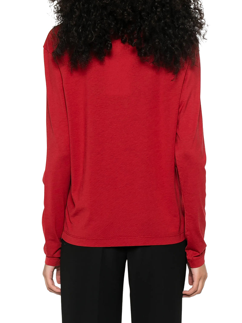T-SHIRT A MANICA LUNGA IN COTONE