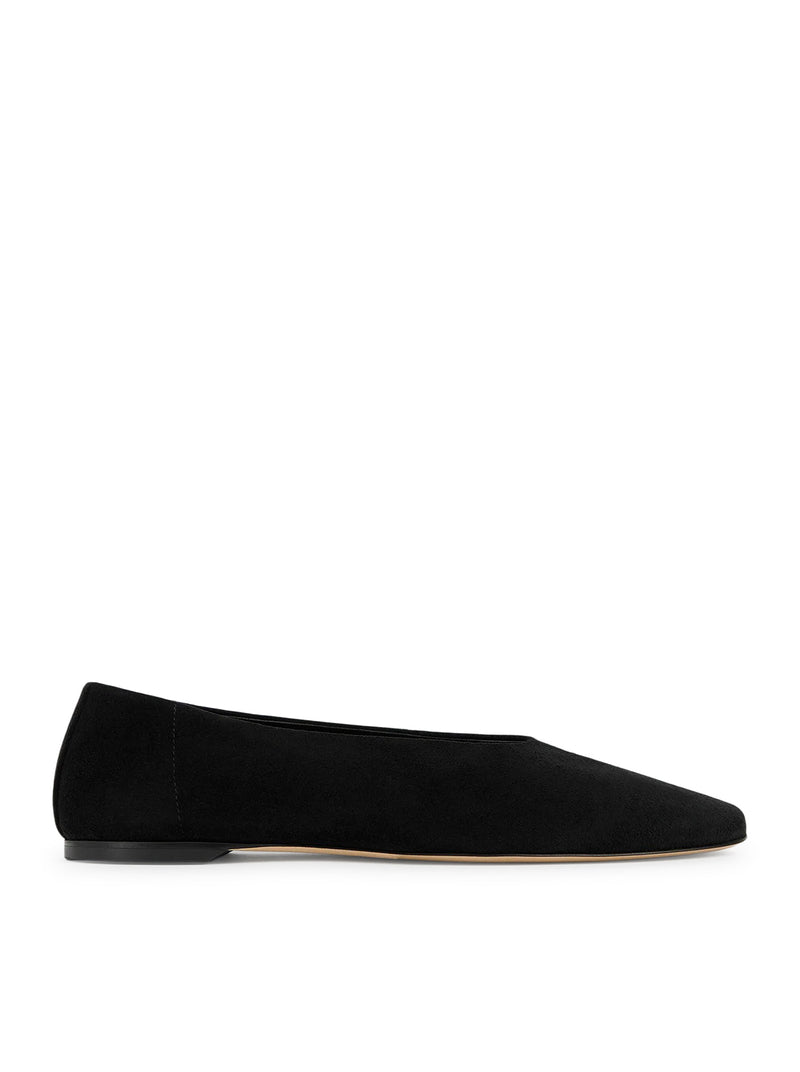 BALLERINE IN CAMOSCIO NERO