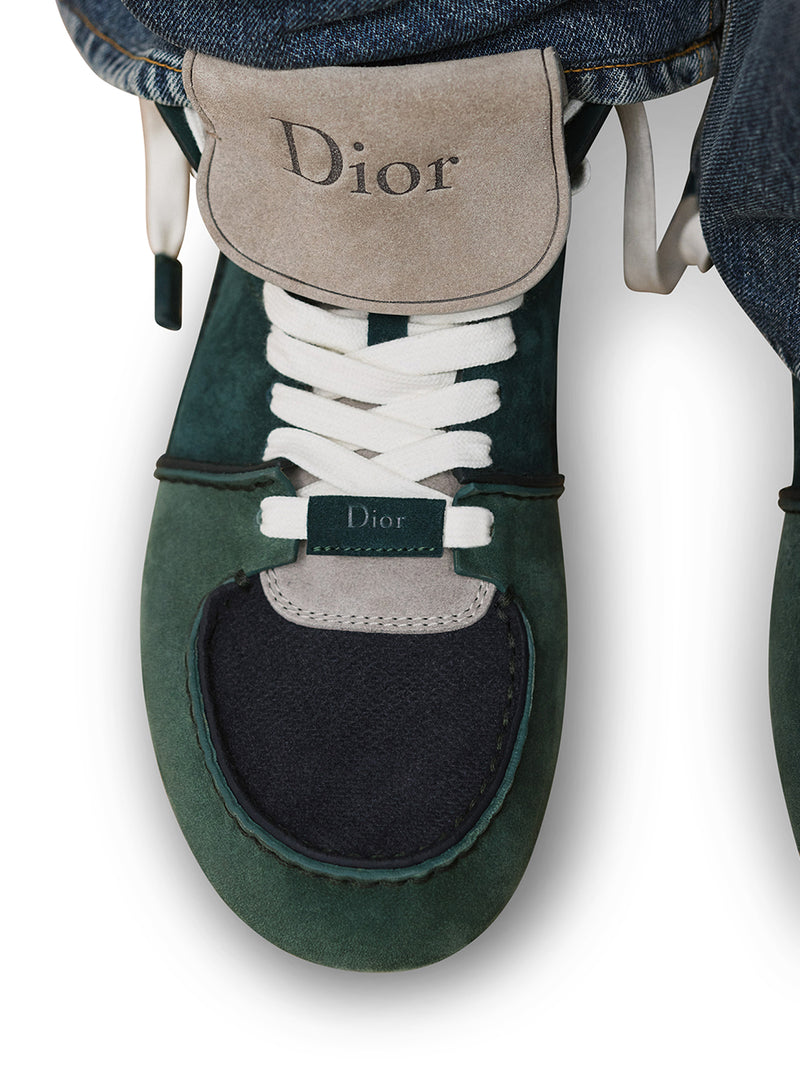 STIVALE STRINGATO DIOR ROADIE IN PELLE SCAMOSCIATA