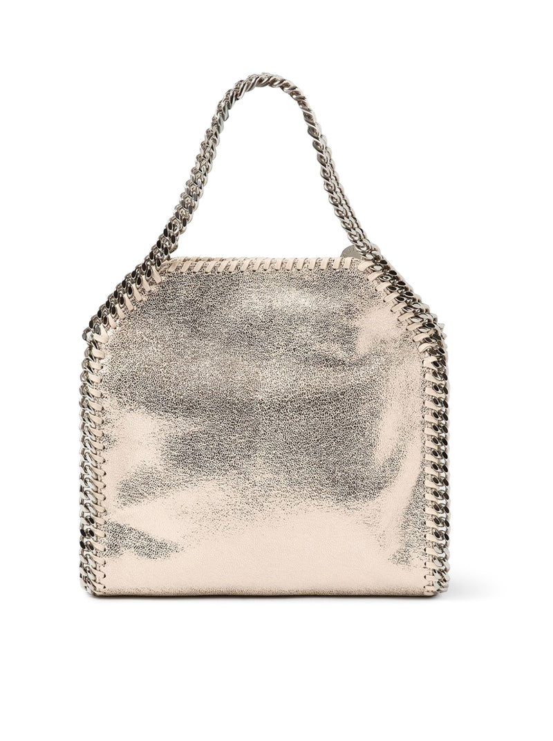 BORSA TOTE MINI FALABELLA METALLIZZATA