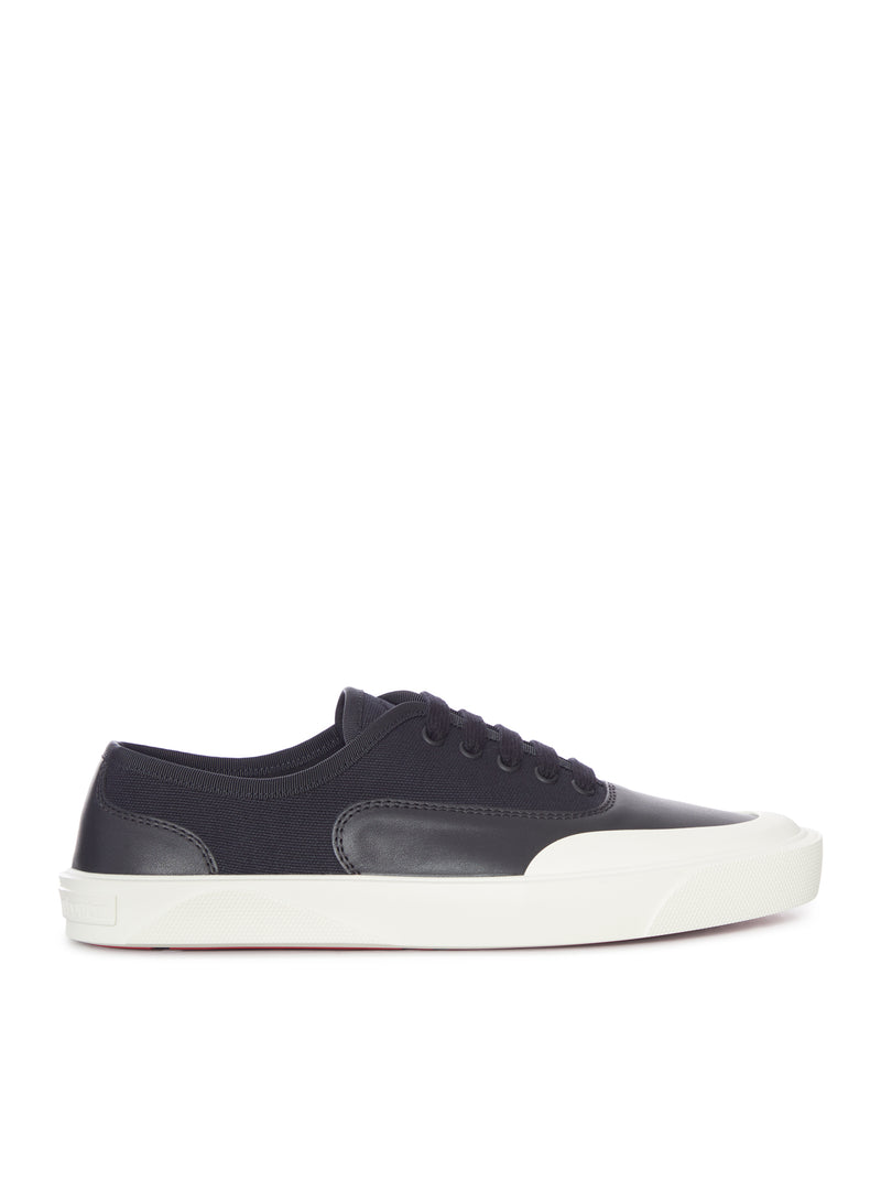 SNEAKERS TACTICAL SKATE IN PELLE DI VITELLO E COTONE