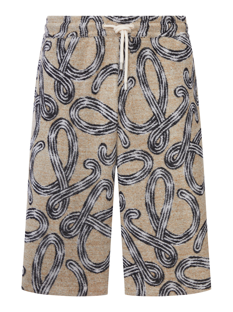 SHORTS IN SPUGNA CON ANAGRAM ALL-OVER