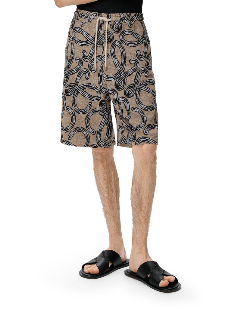 SHORTS IN SPUGNA CON ANAGRAM ALL-OVER