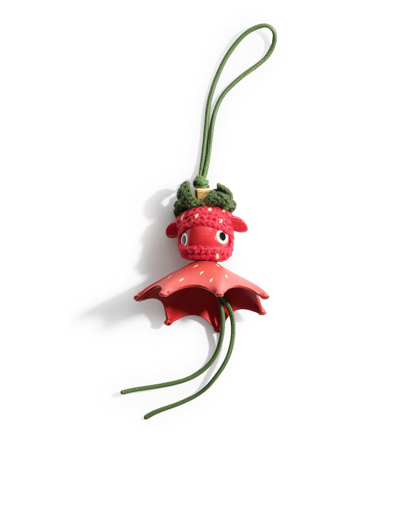 CIONDOLO STRAWBERRY IN PELLE DI VITELLO CLASSICA