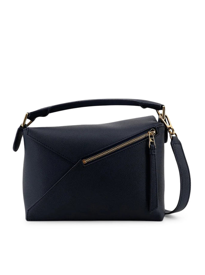 BORSA PUZZLE EDGE PICCOLA IN PELLE DI VITELLO GRANATA