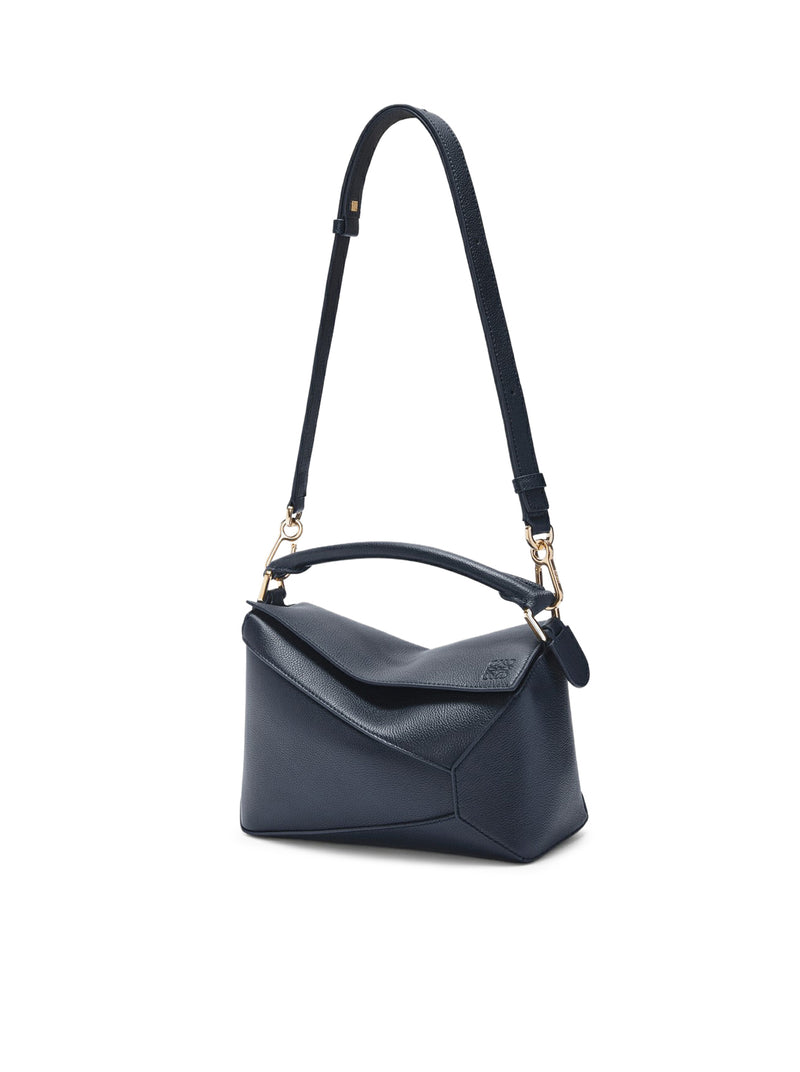 BORSA PUZZLE EDGE PICCOLA IN PELLE DI VITELLO GRANATA