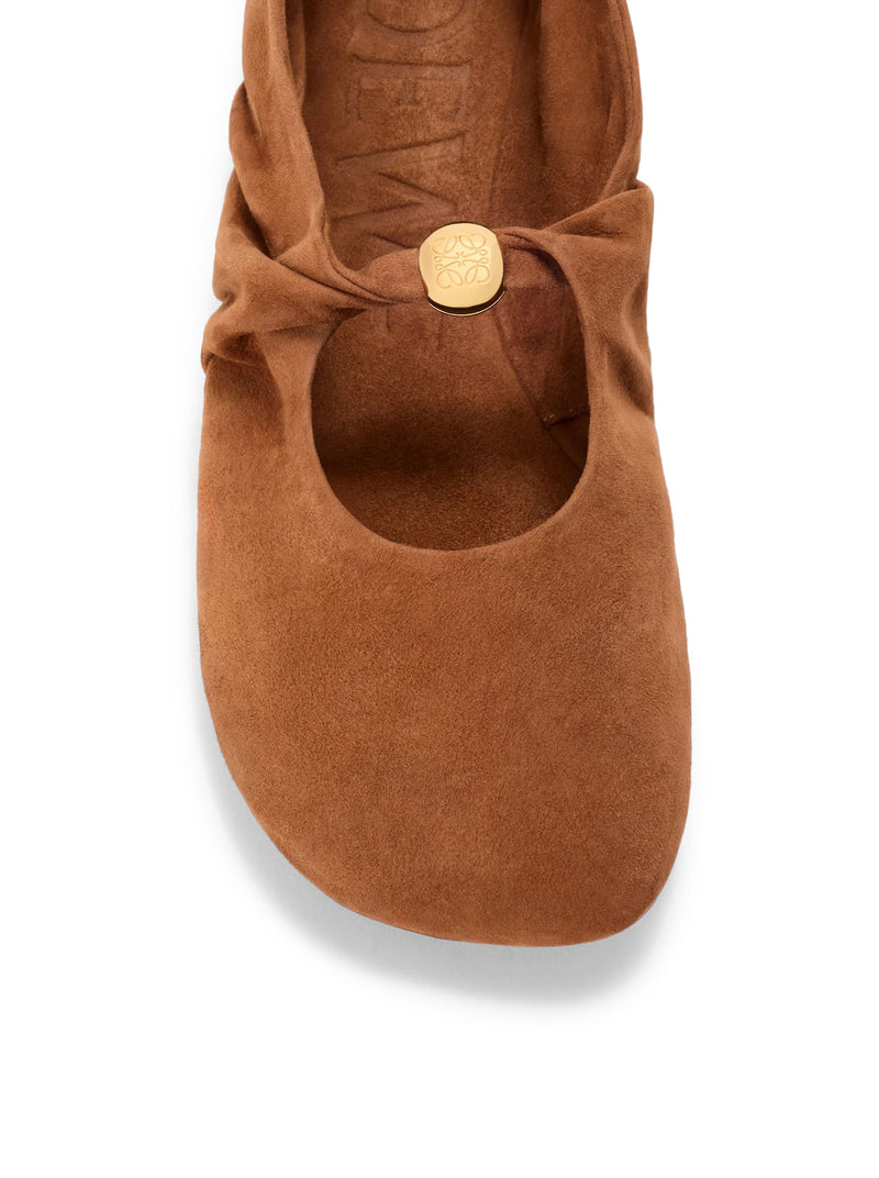 BALLERINE PEBBLE SOFT IN PELLE DI CAPRA SCAMOSCIATA