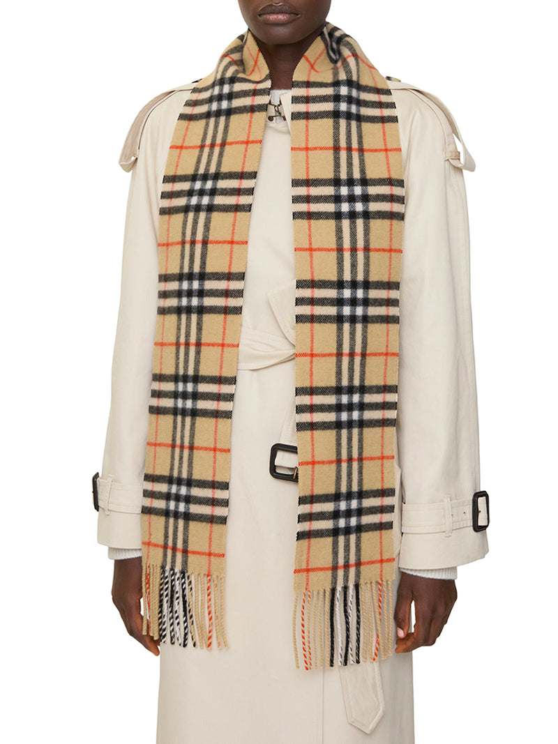 SCIARPA SOTTILE IN CASHMERE CHECK