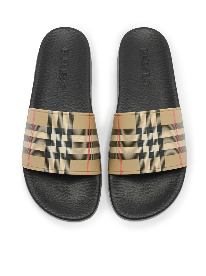 CIABATTE CON FASCIA STAMPA CHECK