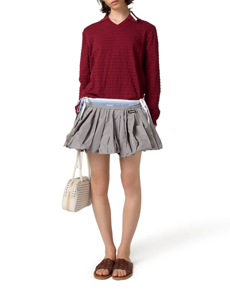 MAGLIA SCOLLO A V IN COTONE