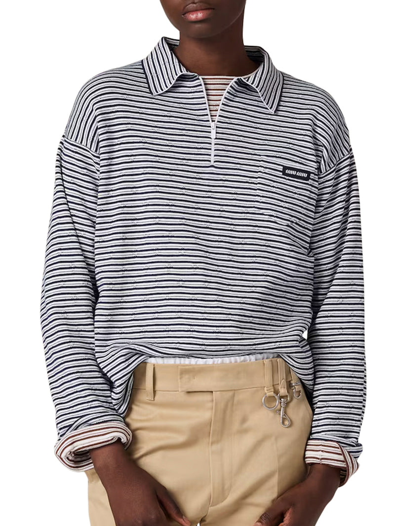 POLO IN COTONE, CASHMERE E SETA