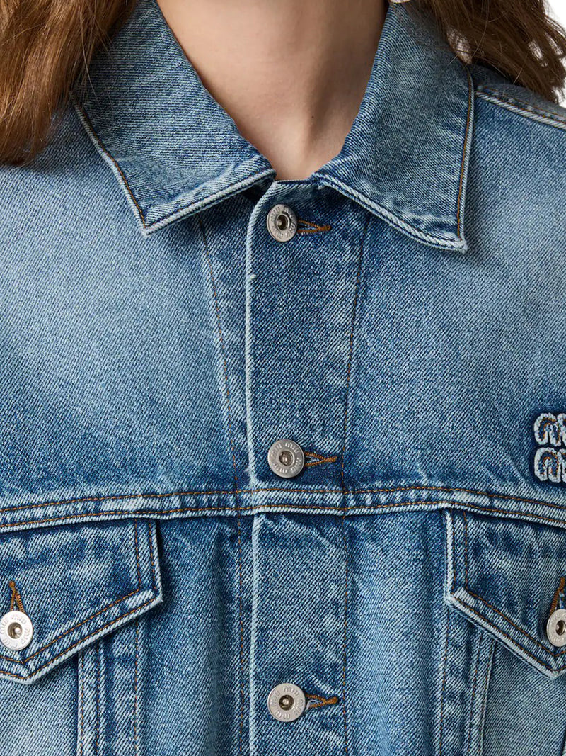 BLOUSON IN DENIM WASHED