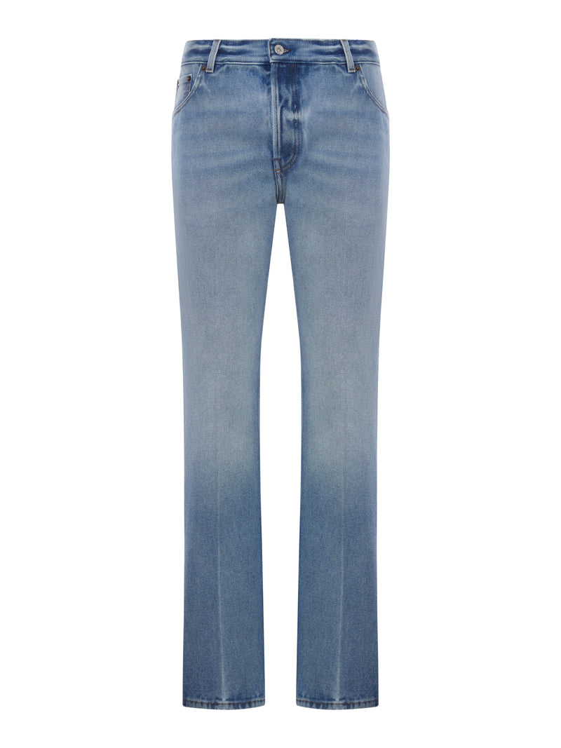 PANTALONI CINQUE TASCHE IN DENIM WASHED