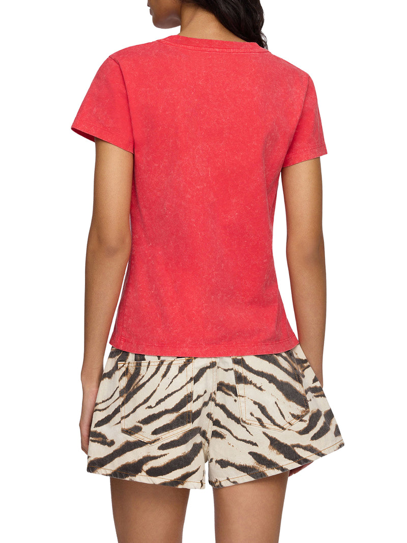 T-SHIRT IN JERSEY CON LOGO FRONTALE