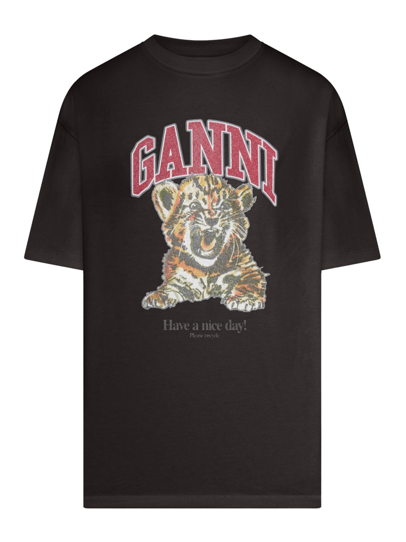 T-SHIRT IN COTONE ORGANICO CON STAMPA FRONTALE