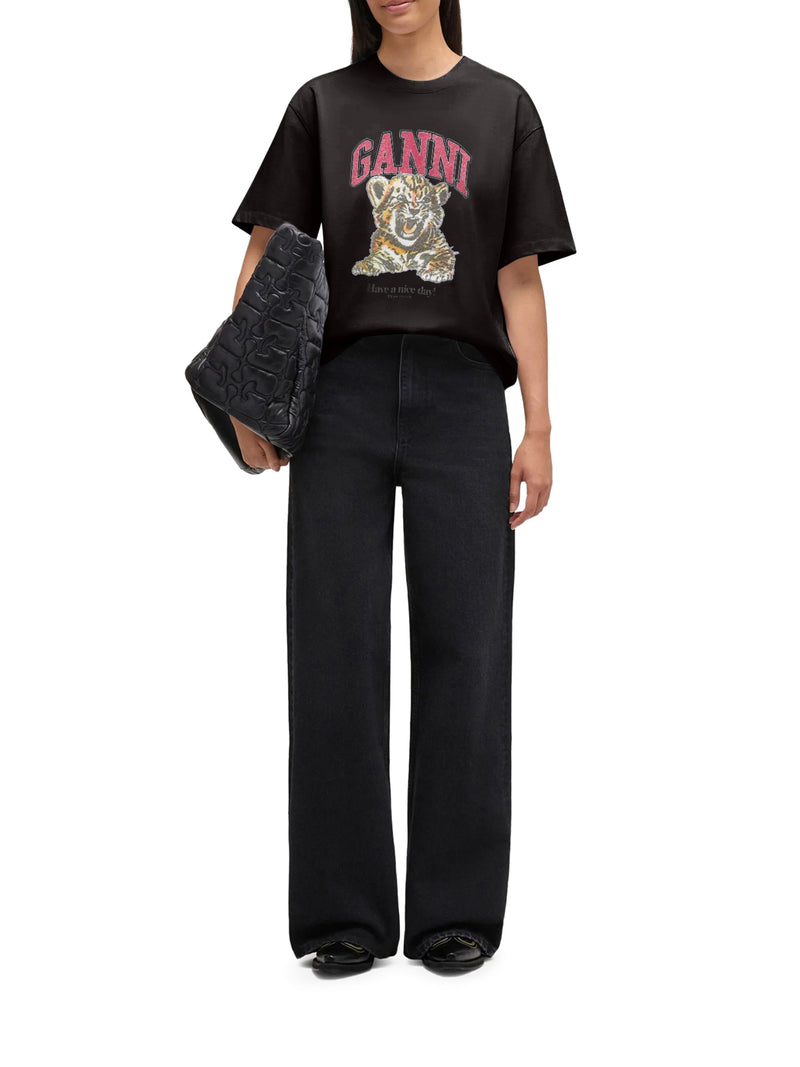 T-SHIRT IN COTONE ORGANICO CON STAMPA FRONTALE