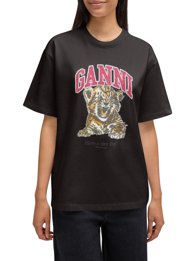 T-SHIRT IN COTONE ORGANICO CON STAMPA FRONTALE
