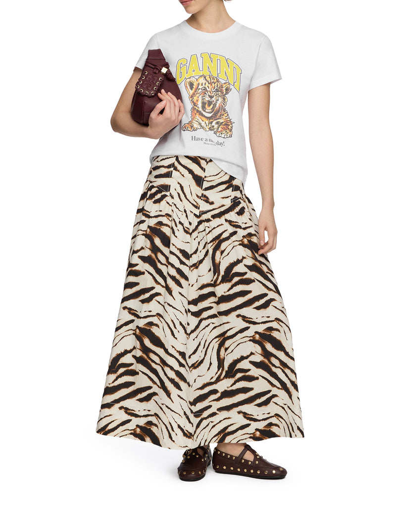 T-SHIRT IN COTONE ORGANICO CON STAMPA FRONTALE