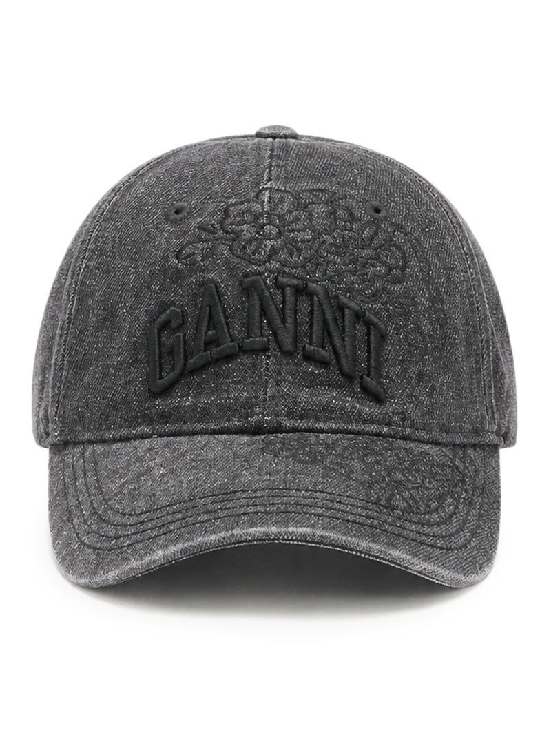 BERRETTO IN DENIM RICAMATO