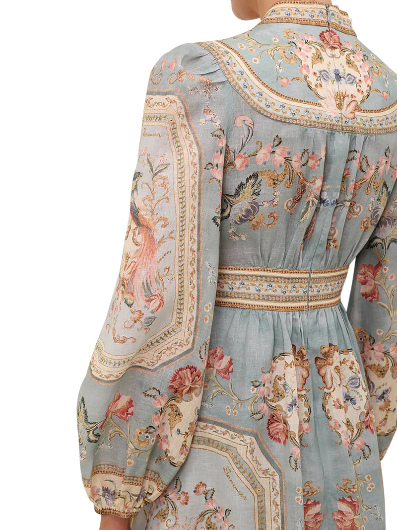 ABITO MIDI ROSELIGHT IN LINO