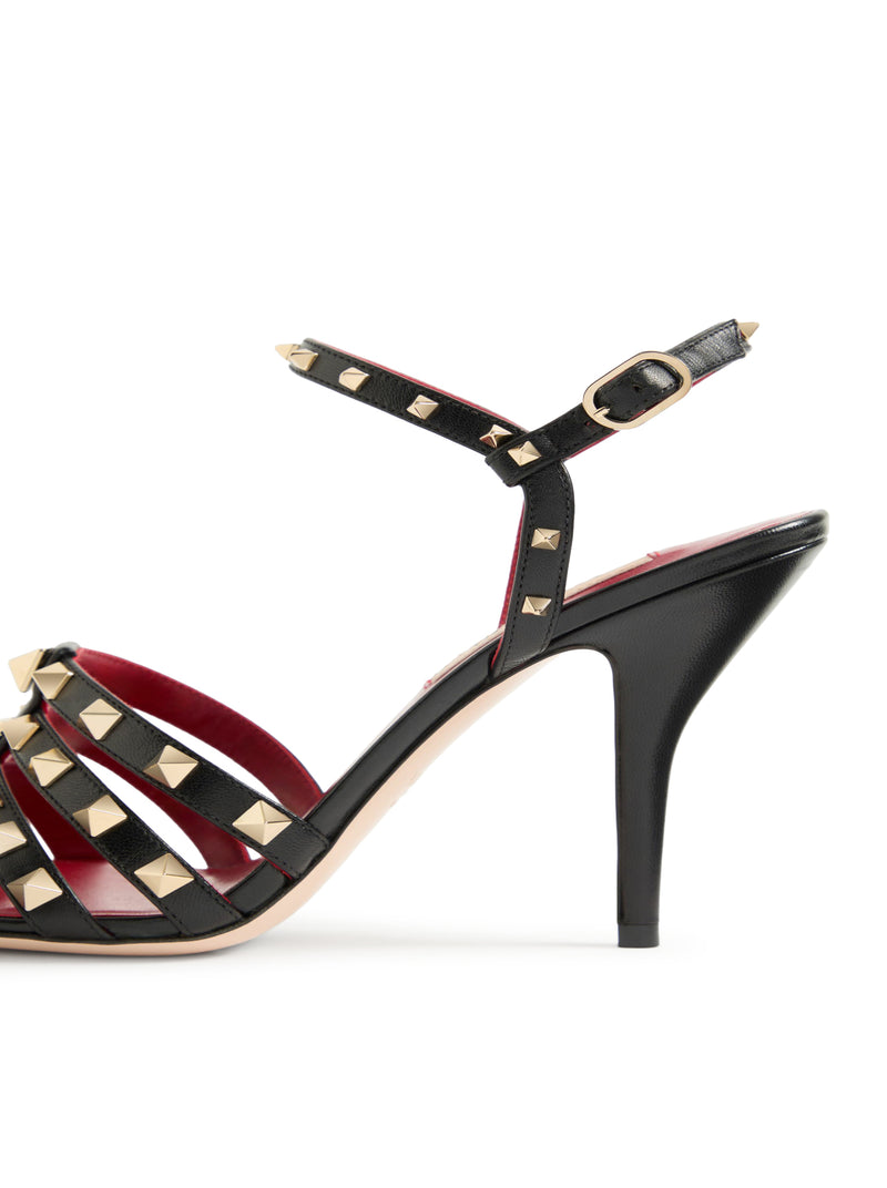 SANDALO ROCKSTUD IN CAPRETTO 100MM
