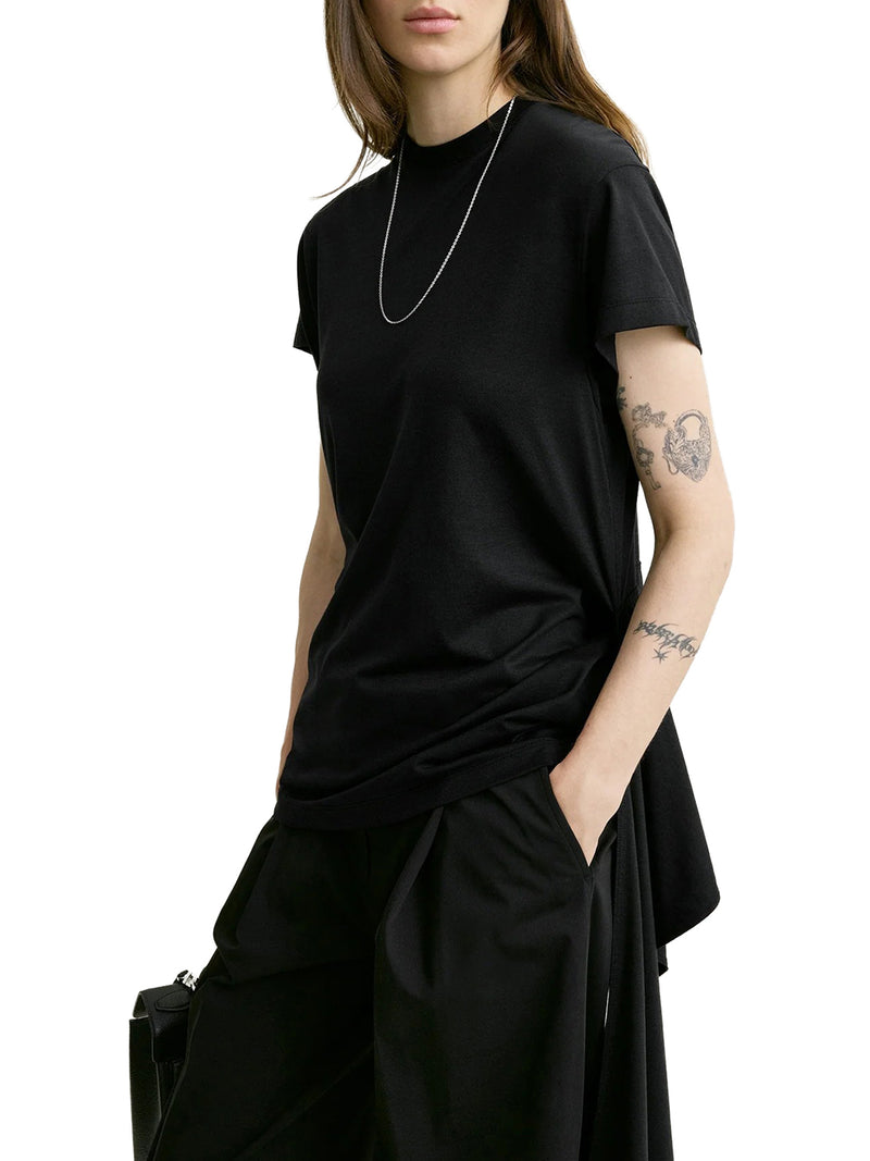 T-SHIRT IN COTONE CON CINTURA IN VITA