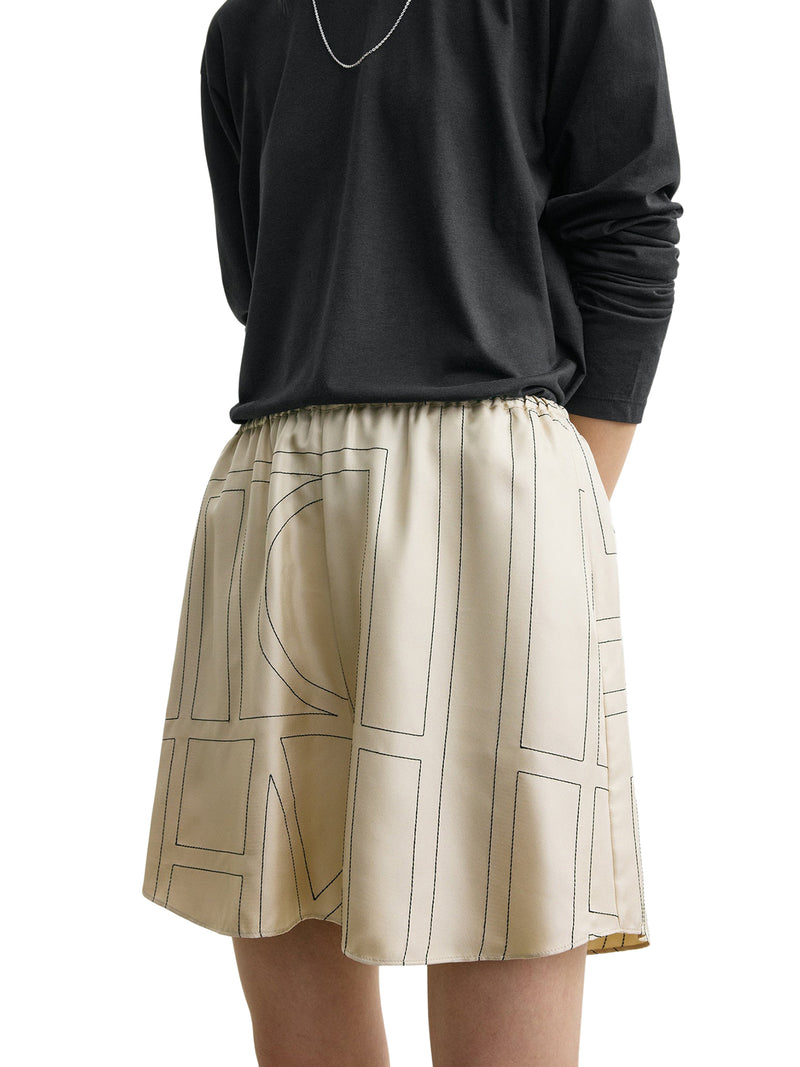 SHORTS MONOGRAM IN SETA