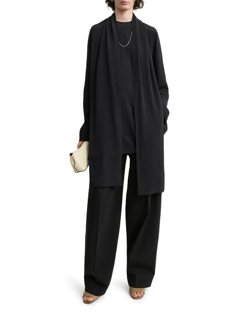 BLUSA CON SCIARPA DRAPPEGGIATA