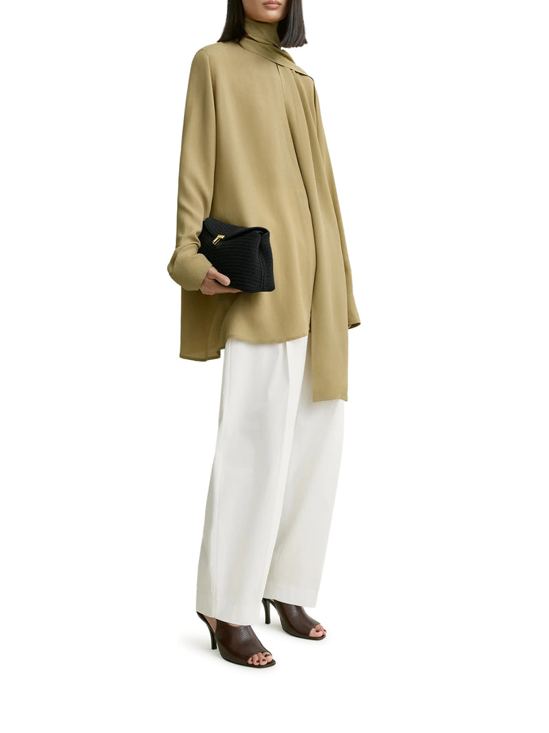BLUSA CON SCIARPA DRAPPEGGIATA