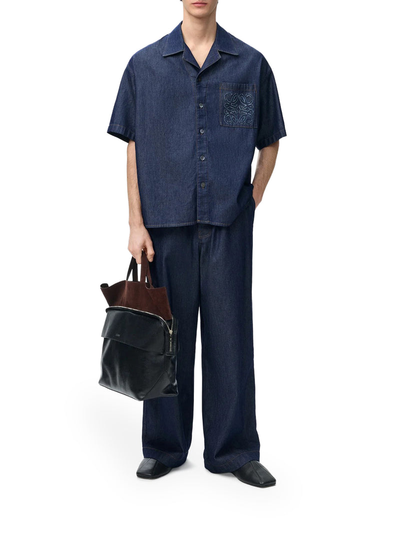 CAMICIA IN CHAMBRAY DI COTONE LEGGERO