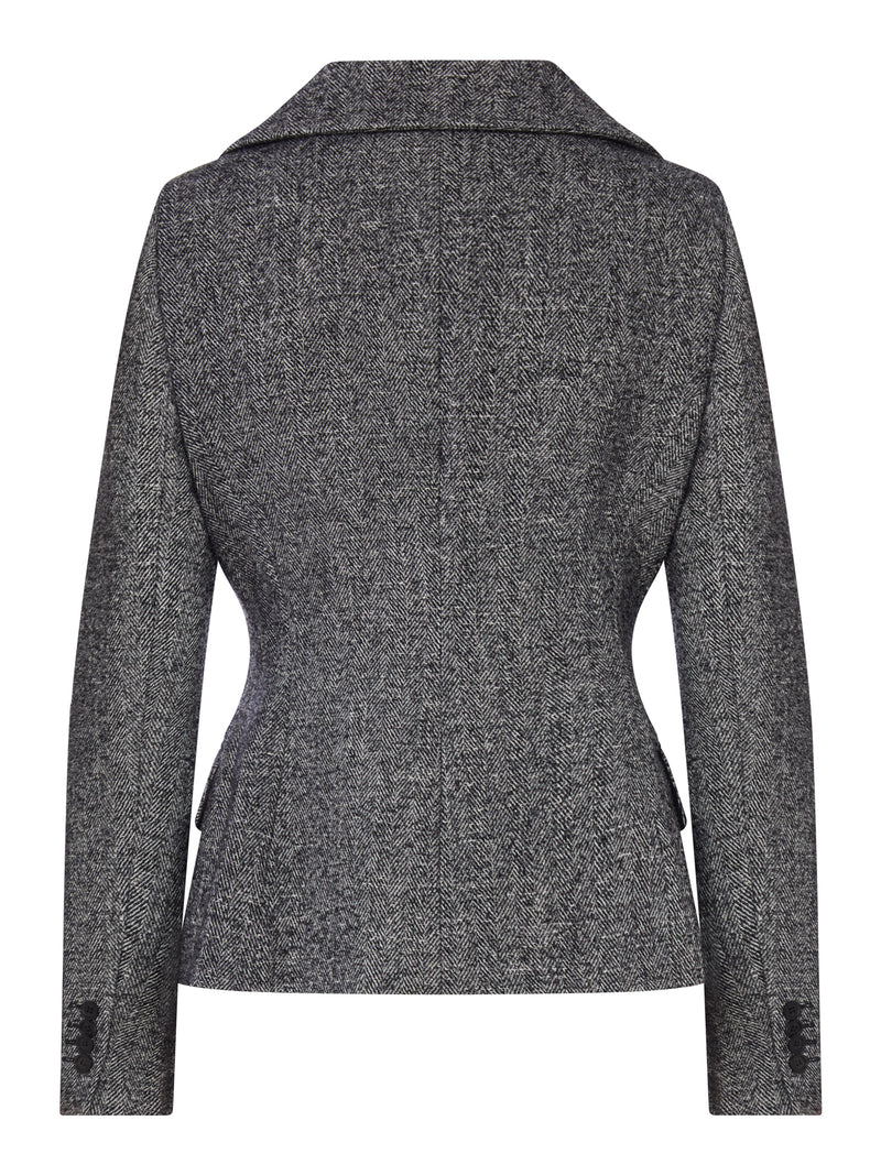 GIACCA MONOPETTO SARTORIALE IN TWEED