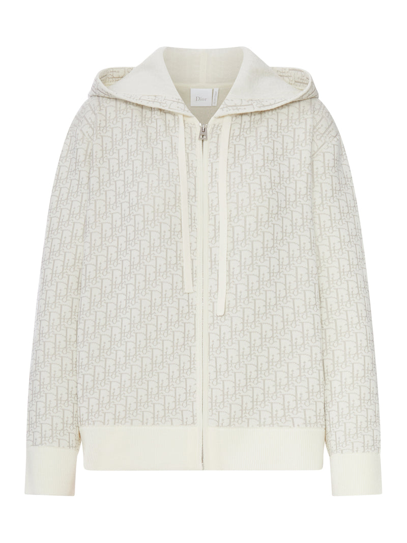 FELPA CON CAPPUCCIO IN JACQUARD MONOGRAM