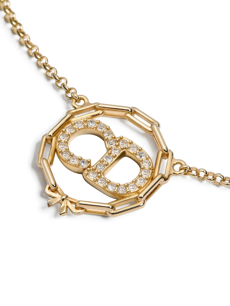 COLLANA CD CIRCLE CHAIN IN METALLO CON FINITURA ORO