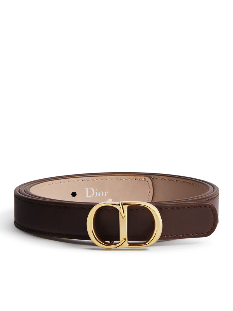 CINTURA CD ICON REVERSIBILE IN PELLE DI VITELLO LISCIA