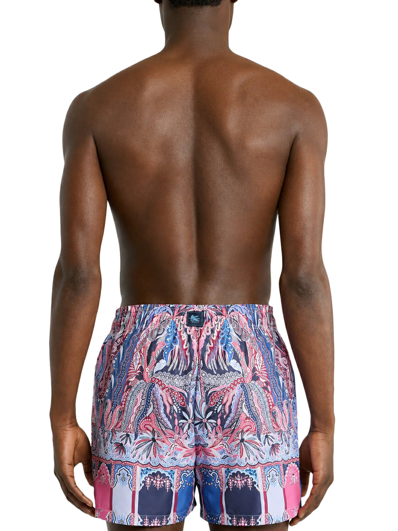 COSTUME CON STAMPA PAISLEY FLOREALE PIAZZATA