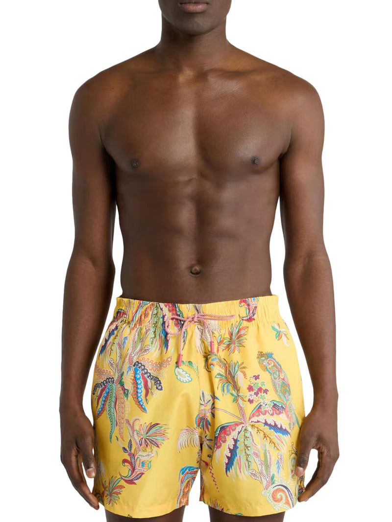 COSTUME DA BAGNO CON STAMPA PIAZZATA