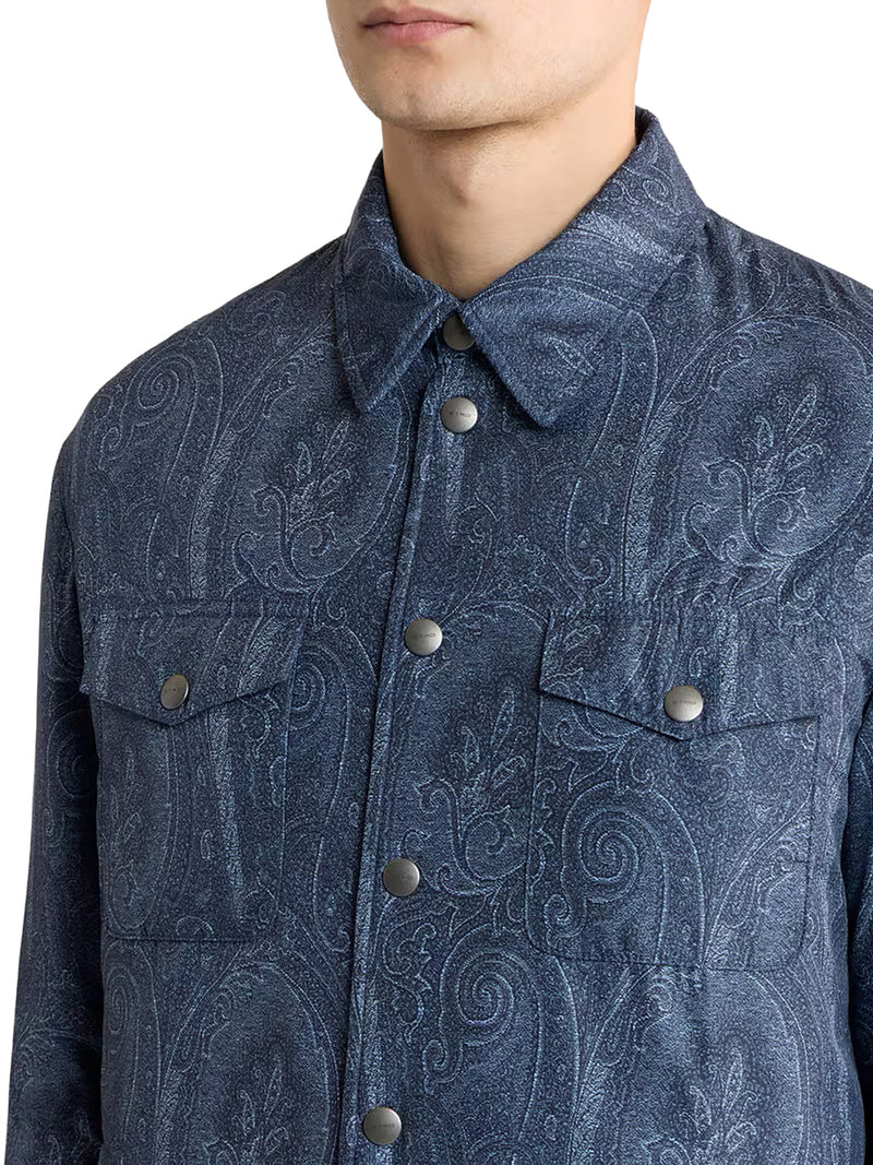 OVERSHIRT CON MOTIVO PAISLEY