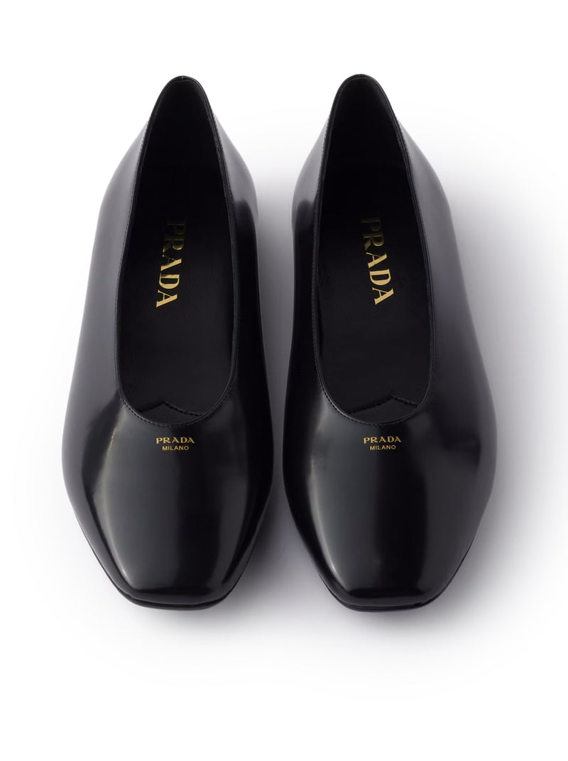 BALLERINE IN PELLE SPAZZOLATA