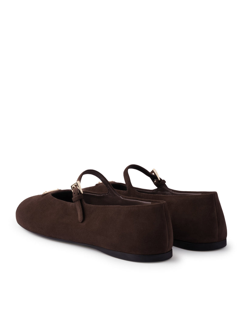 BALLERINE IN PELLE SCAMOSCIATA