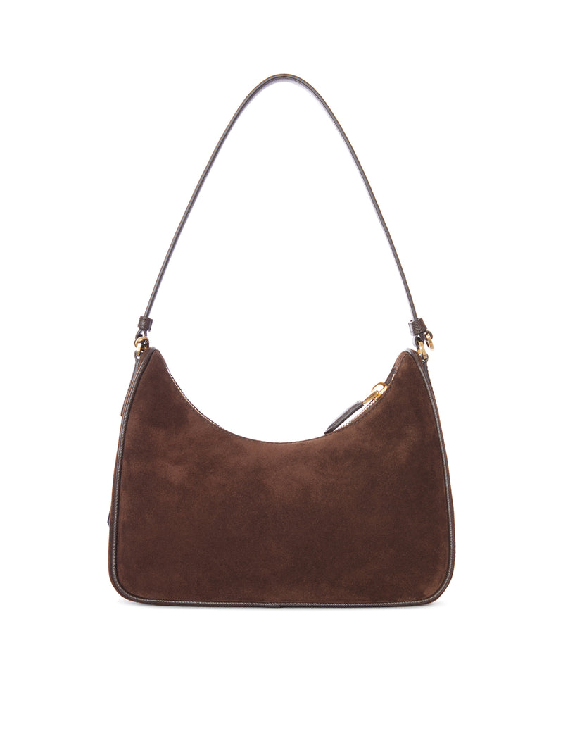 MINI BORSA PRADA RE-EDITION 2005 IN PELLE SCAMOSCIATA