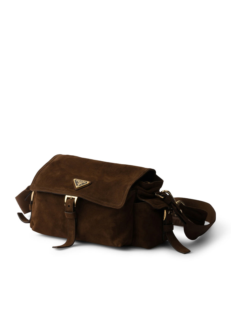 BORSA A SPALLA EXPLORE MEDIUM IN PELLE SCAMOSCIATA
