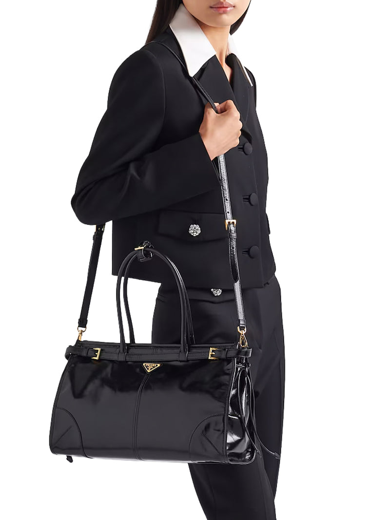 BORSA A MANO PRADA BONNIE LARGE IN PELLE