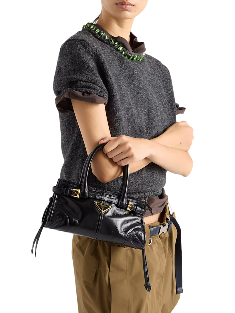 BORSA A MANO PRADA BONNIE MINI IN PELLE
