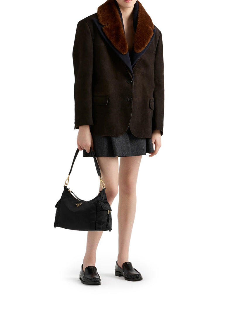 BORSA PRADA EXPLORE LARGE IN RE-NYLON E PELLE