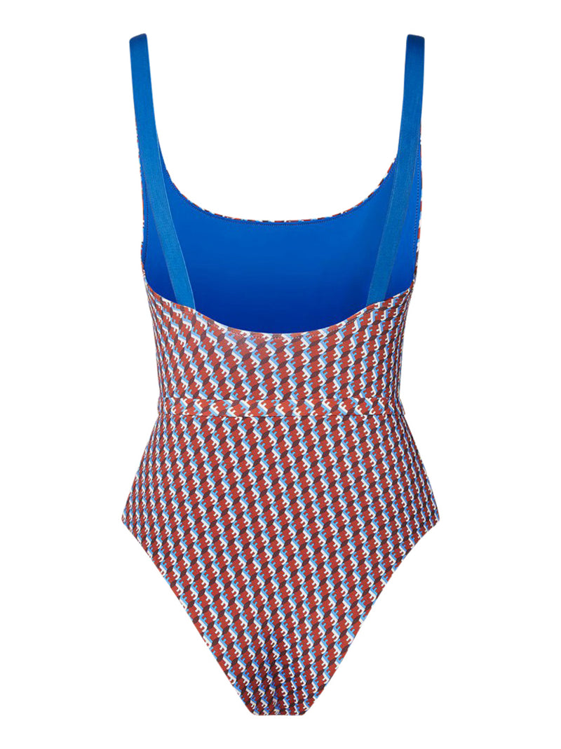 COSTUME DA BAGNO INTERNO IN LYCRA® FF ROSSO E BLU