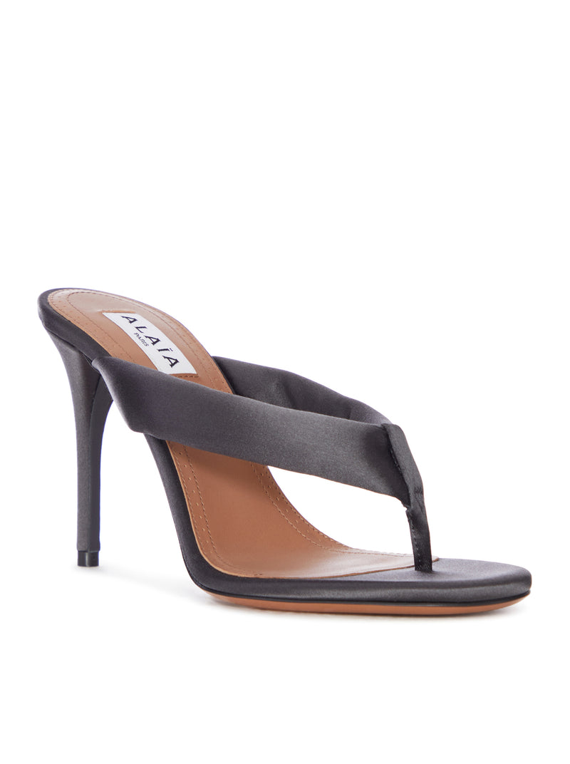 SANDALI CON PLATEAU IN DENIM SPUGNOSO